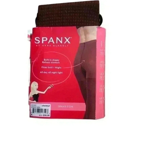 Spanx Patterned Shaping Footed Tights, Size A‎ - Picture 1 of 5